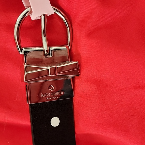 Kate Spade Black and White Polka Dot Belt NWT  Large - Picture 2 of 9